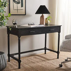 Escritorio de 2 cajones (Negro / Gris Topo / Gris Desgastado / Blanco) – 1 persona