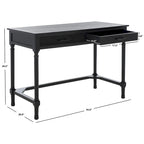 Escritorio de 2 cajones (Negro / Gris Topo / Gris Desgastado / Blanco) – 1 persona