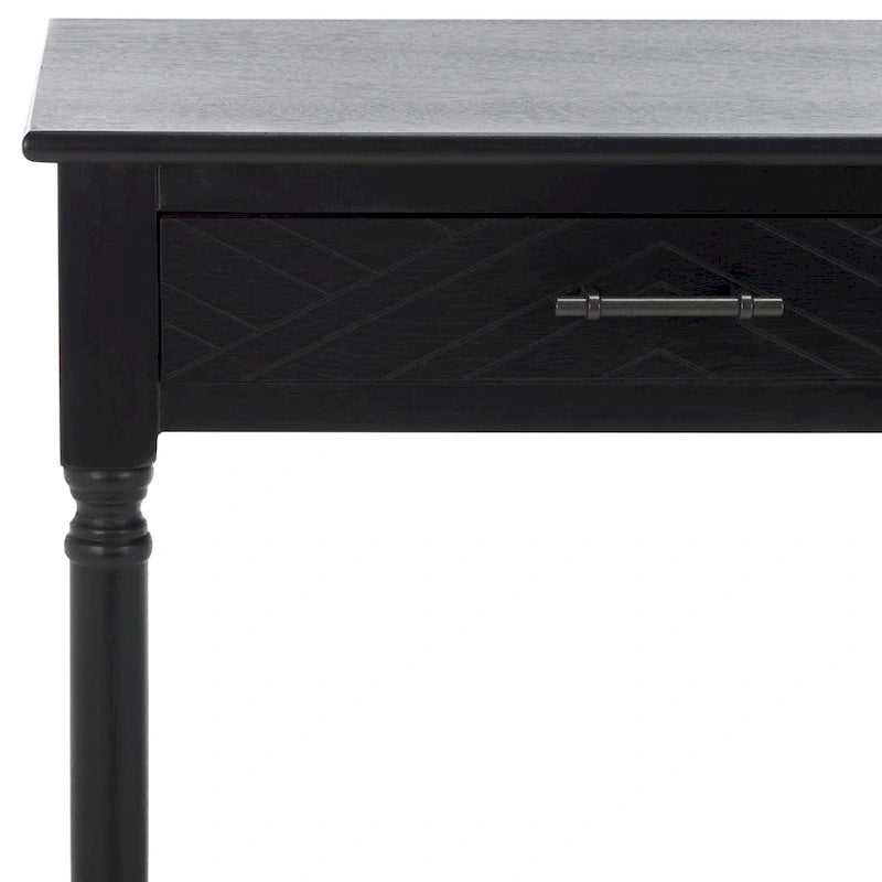 Escritorio de 2 cajones (Negro / Gris Topo / Gris Desgastado / Blanco) – 1 persona
