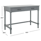 Escritorio de 2 cajones (Negro / Gris Topo / Gris Desgastado / Blanco) – 1 persona