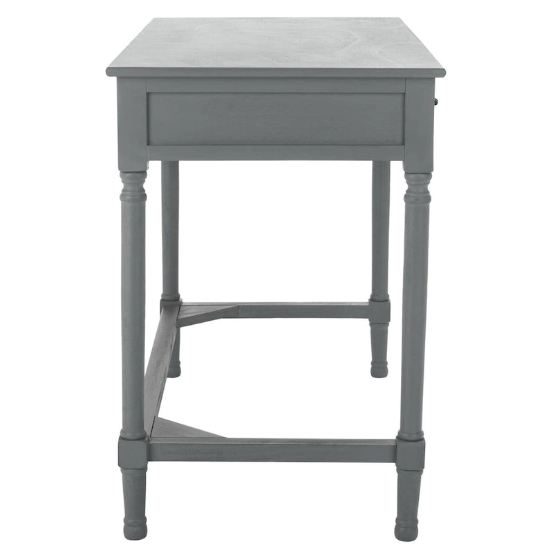 Escritorio de 2 cajones (Negro / Gris Topo / Gris Desgastado / Blanco) – 1 persona