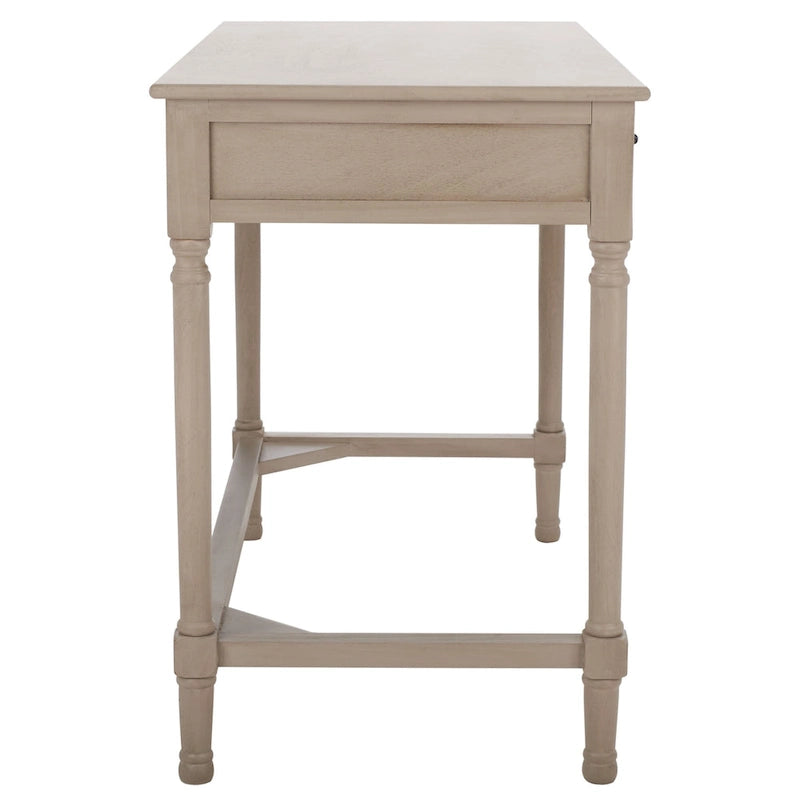 Escritorio de 2 cajones (Negro / Gris Topo / Gris Desgastado / Blanco) – 1 persona