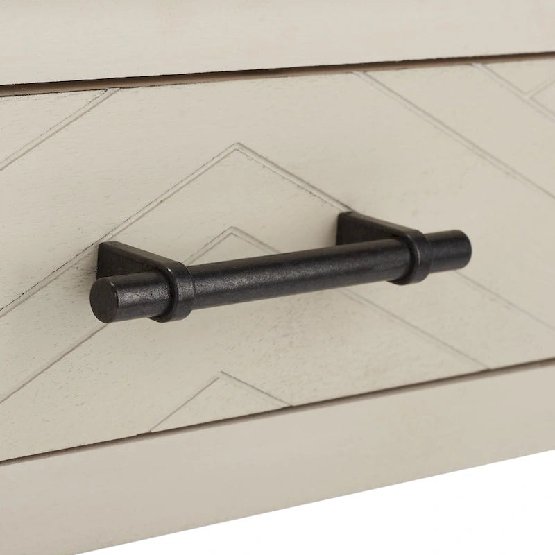 Escritorio de 2 cajones (Negro / Gris Topo / Gris Desgastado / Blanco) – 1 persona