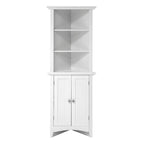 Mueble Esquinero de Cocina Blanco – 2 Puertas, 3 Estantes, 1 Persona