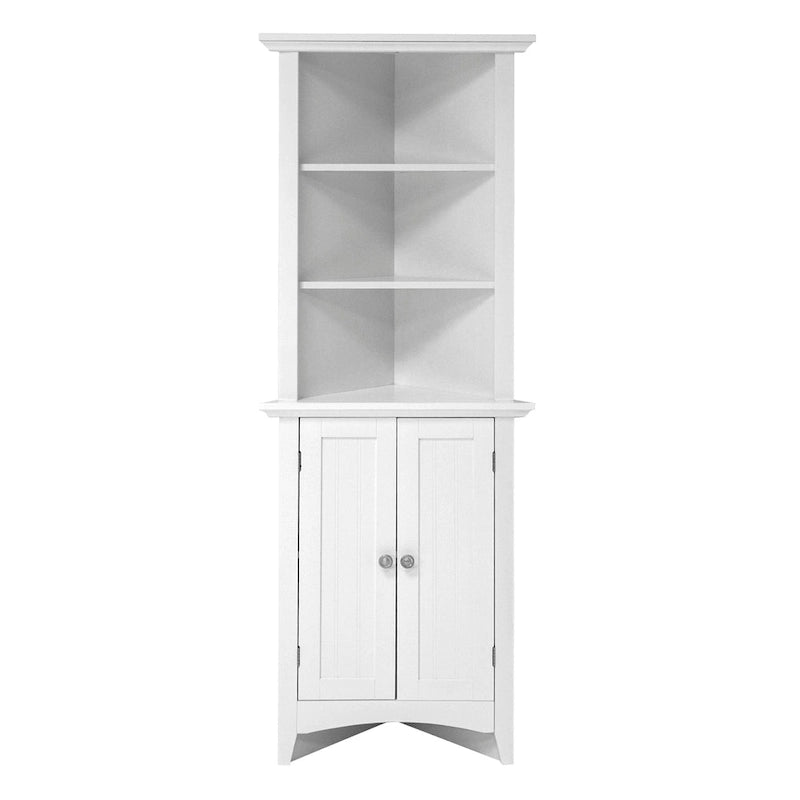 Mueble Esquinero de Cocina Blanco – 2 Puertas, 3 Estantes, 1 Persona