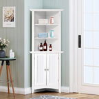 Mueble Esquinero de Cocina Blanco – 2 Puertas, 3 Estantes, 1 Persona