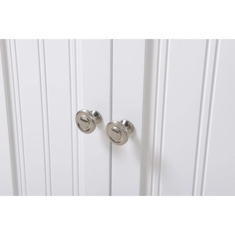 Mueble Esquinero de Cocina Blanco – 2 Puertas, 3 Estantes, 1 Persona