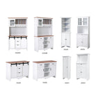 Mueble Esquinero de Cocina Blanco – 2 Puertas, 3 Estantes, 1 Persona