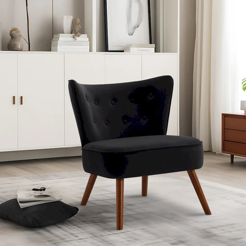 Sillón decorativo de terciopelo (gris / camel / negro / verde / azul verdoso / marrón / amarillo / azul / rosa palo / naranja), de una plaza