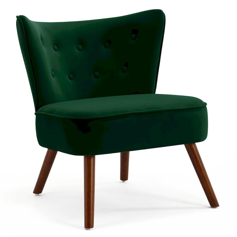 Sillón decorativo de terciopelo (gris / camel / negro / verde / azul verdoso / marrón / amarillo / azul / rosa palo / naranja), de una plaza