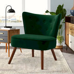 Sillón decorativo de terciopelo (gris / camel / negro / verde / azul verdoso / marrón / amarillo / azul / rosa palo / naranja), de una plaza
