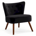 Sillón decorativo de terciopelo (gris / camel / negro / verde / azul verdoso / marrón / amarillo / azul / rosa palo / naranja), de una plaza