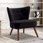 Sillón decorativo de terciopelo (gris / camel / negro / verde / azul verdoso / marrón / amarillo / azul / rosa palo / naranja), de una plaza