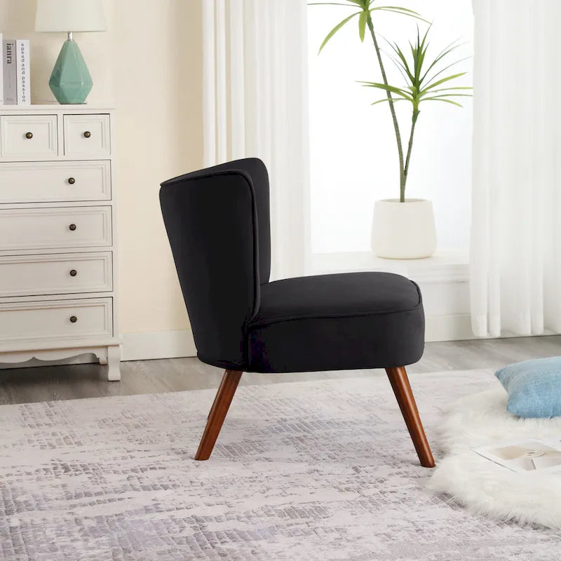 Sillón decorativo de terciopelo (gris / camel / negro / verde / azul verdoso / marrón / amarillo / azul / rosa palo / naranja), de una plaza