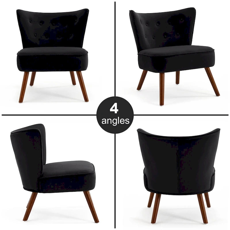 Sillón decorativo de terciopelo (gris / camel / negro / verde / azul verdoso / marrón / amarillo / azul / rosa palo / naranja), de una plaza