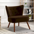 Sillón decorativo de terciopelo (gris / camel / negro / verde / azul verdoso / marrón / amarillo / azul / rosa palo / naranja), de una plaza
