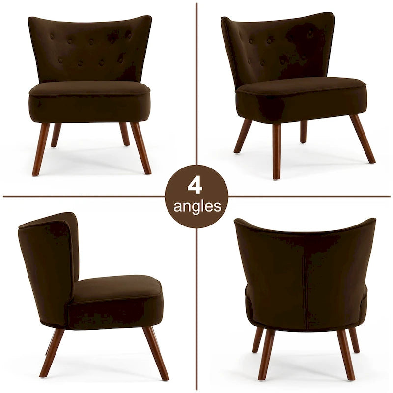 Sillón decorativo de terciopelo (gris / camel / negro / verde / azul verdoso / marrón / amarillo / azul / rosa palo / naranja), de una plaza