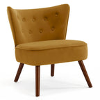 Sillón decorativo de terciopelo (gris / camel / negro / verde / azul verdoso / marrón / amarillo / azul / rosa palo / naranja), de una plaza