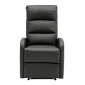 Sillón Reclinable Individual de Piel Sintética y Tela: Negro / Gris / Marrón / Beige / Camel / Rojo / Crema
