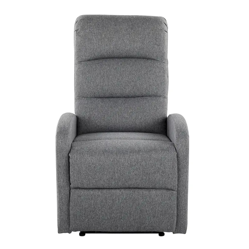 Sillón Reclinable Individual de Piel Sintética y Tela: Negro / Gris / Marrón / Beige / Camel / Rojo / Crema