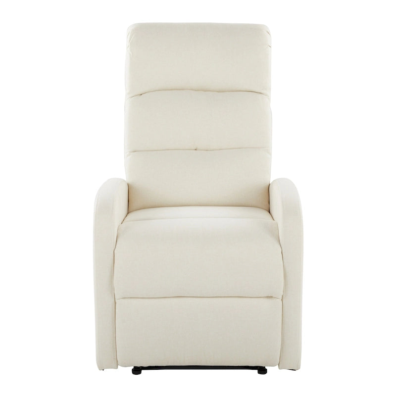 Sillón Reclinable Individual de Piel Sintética y Tela: Negro / Gris / Marrón / Beige / Camel / Rojo / Crema