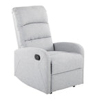 Sillón Reclinable Individual de Piel Sintética y Tela: Negro / Gris / Marrón / Beige / Camel / Rojo / Crema
