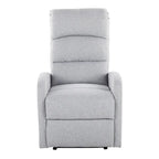 Sillón Reclinable Individual de Piel Sintética y Tela: Negro / Gris / Marrón / Beige / Camel / Rojo / Crema