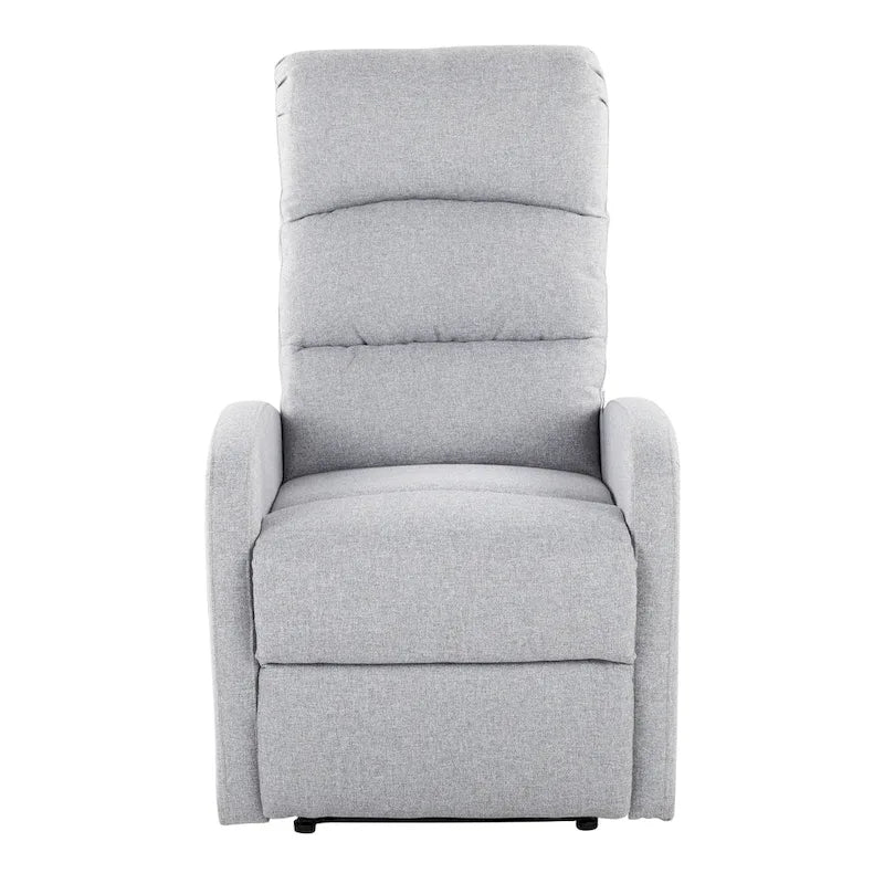 Sillón Reclinable Individual de Piel Sintética y Tela: Negro / Gris / Marrón / Beige / Camel / Rojo / Crema
