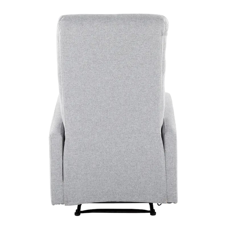 Sillón Reclinable Individual de Piel Sintética y Tela: Negro / Gris / Marrón / Beige / Camel / Rojo / Crema