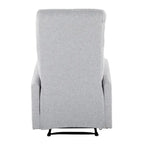 Sillón Reclinable Individual de Piel Sintética y Tela: Negro / Gris / Marrón / Beige / Camel / Rojo / Crema