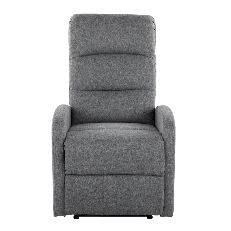 Sillón Reclinable Individual de Piel Sintética y Tela: Negro / Gris / Marrón / Beige / Camel / Rojo / Crema