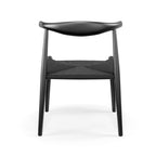 Silla de comedor Papercord, cordón natural/negro, estructura negra/natural — Para 1 persona