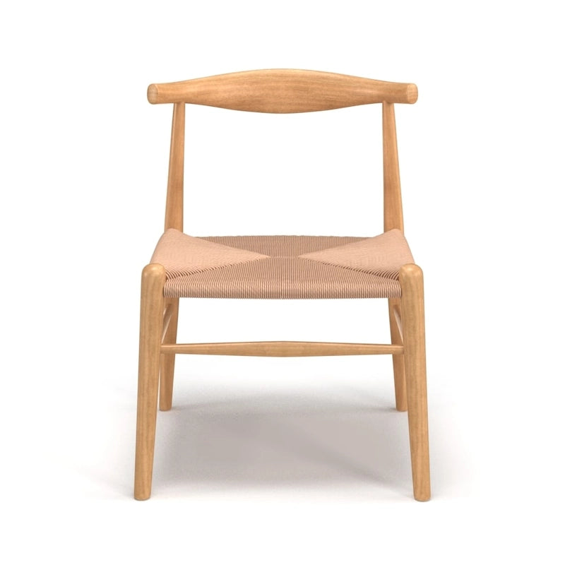 Silla de comedor Papercord, cordón natural/negro, estructura negra/natural — Para 1 persona
