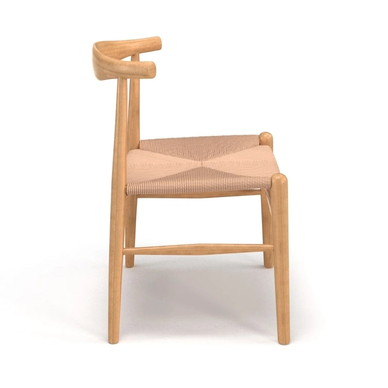Silla de comedor Papercord, cordón natural/negro, estructura negra/natural — Para 1 persona