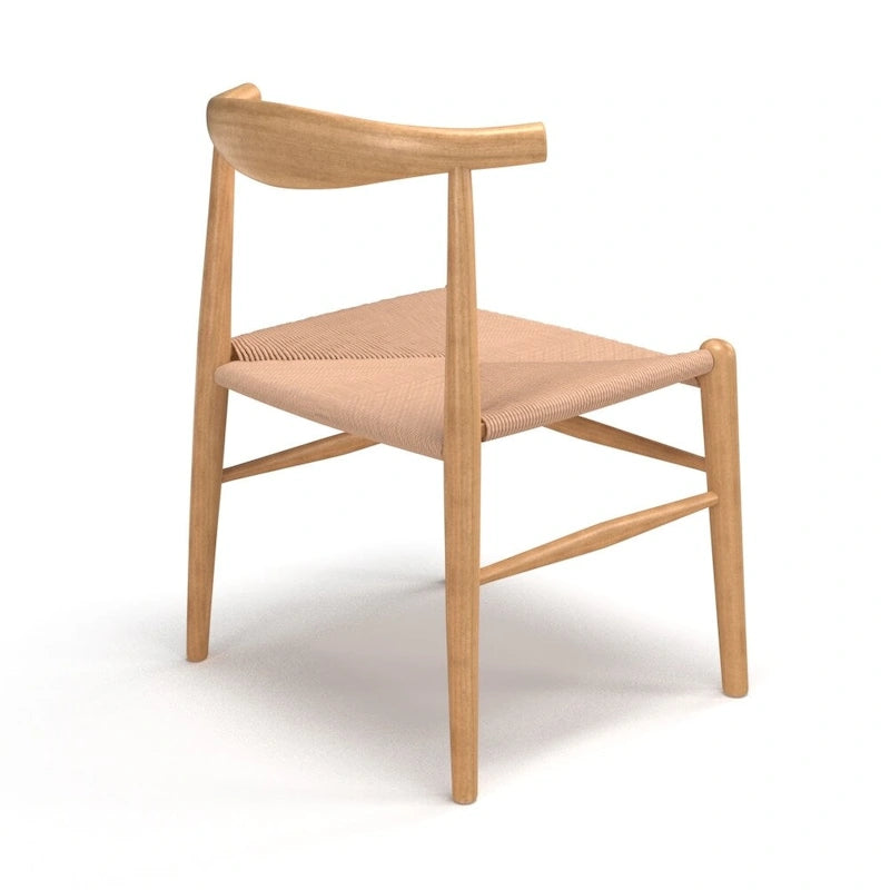 Silla de comedor Papercord, cordón natural/negro, estructura negra/natural — Para 1 persona