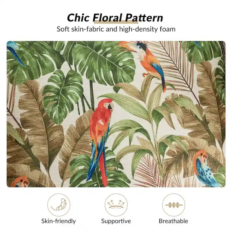 Sillón Wingback decorativo con patas torneadas - Brocado / Tropical / Azul / Canela / Verde, Asiento Individual