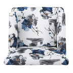 Sillón club de tela con estampado floral - Asiento individual
