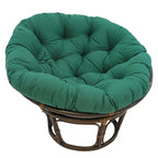Sillón Papasan de Ratán con Cojín de Sarga Capitaneado – 16 Colores, 1 Persona
