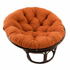 Sillón Papasan de Ratán con Cojín de Sarga Capitaneado – 16 Colores, 1 Persona