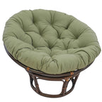 Sillón Papasan de Ratán con Cojín de Sarga Capitaneado – 16 Colores, 1 Persona