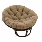 Sillón Papasan de Ratán con Cojín de Sarga Capitaneado – 16 Colores, 1 Persona