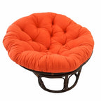 Sillón Papasan de Ratán con Cojín de Sarga Capitaneado – 16 Colores, 1 Persona