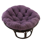 Sillón Papasan de Ratán con Cojín de Sarga Capitaneado – 16 Colores, 1 Persona
