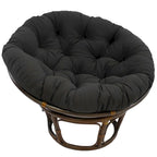 Sillón Papasan de Ratán con Cojín de Sarga Capitaneado – 16 Colores, 1 Persona