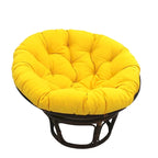 Sillón Papasan de Ratán con Cojín de Sarga Capitaneado – 16 Colores, 1 Persona