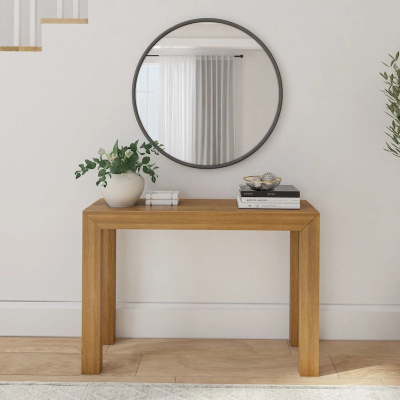Consola moderna, 46", Madera maciza, Concha / Nogal / Pacana / Rubia / Blanco costero