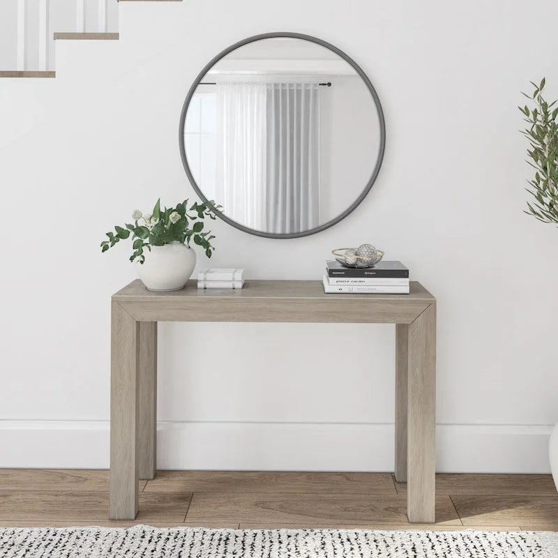 Consola moderna, 46", Madera maciza, Concha / Nogal / Pacana / Rubia / Blanco costero