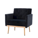 Sillón tapizado de terciopelo, estilo moderno de mediados de siglo, 1 plaza — Varios colores