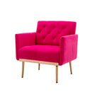 Sillón tapizado de terciopelo, estilo moderno de mediados de siglo, 1 plaza — Varios colores