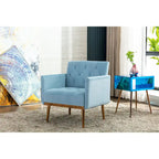Sillón tapizado de terciopelo, estilo moderno de mediados de siglo, 1 plaza — Varios colores